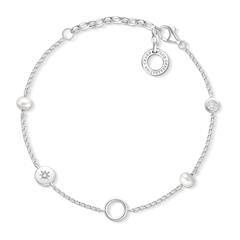 4051245433654 - Charm Armband aus 925er Silber mit Perlen