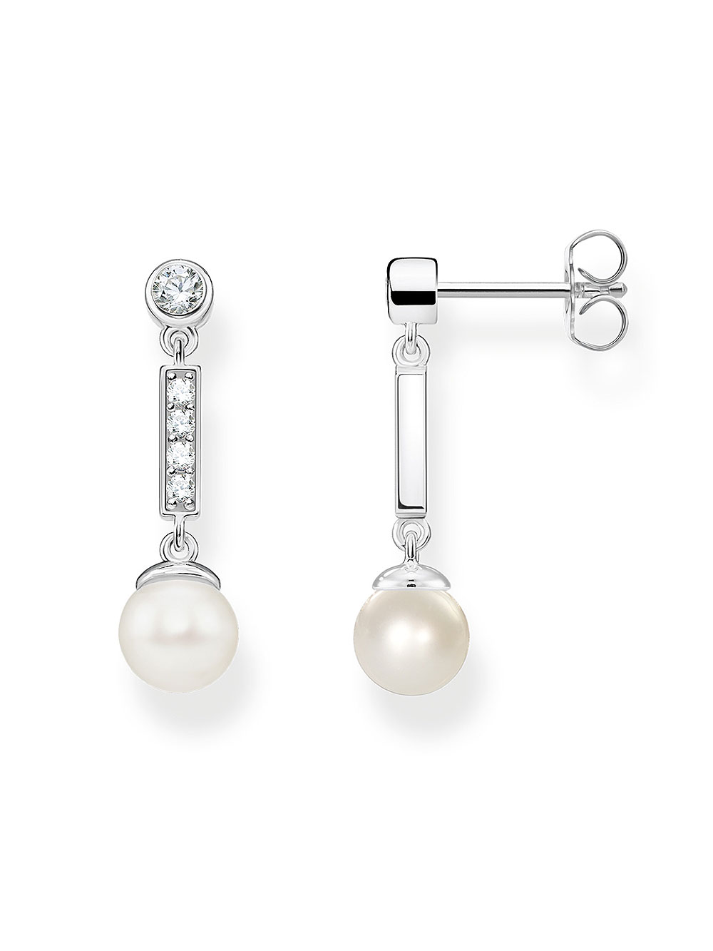 4051245450507 - Ohrringe - Pearl Earrings - in silver - Ohrringe für Damen