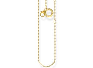 4051245490985 - Charm-Kette THOMAS SABO Charm-Kette X0278-001-21-L45V X0278-413-39-L45V Halsketten Gr 45 Silber 925 (Sterlingsilber) gelb (gelbgoldfarben) Damen Charms Armbänder Ketten