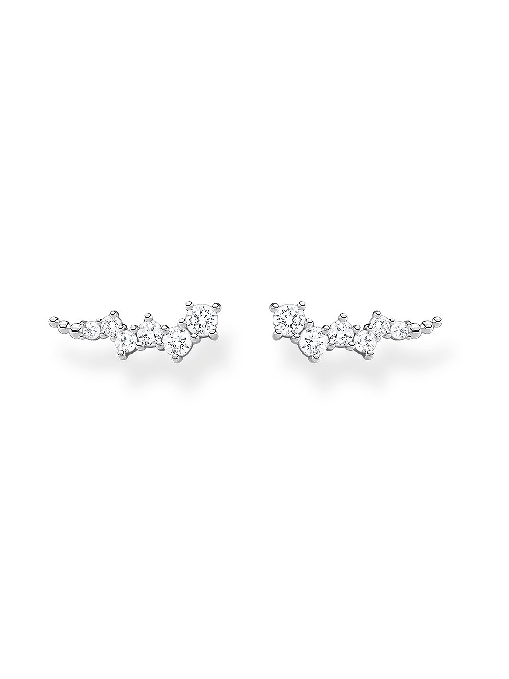 4051245491319 - Ear Climber für Damen aus Sterlingsilber mit Zirkonia