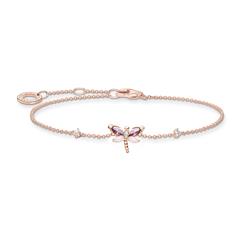 4051245501209 - Rosévergoldetes Silberarmband mit Libelle und Zirkonia