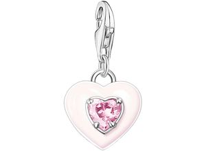 4051245550832 - Charm Herz THOMAS SABO rosa 1915-041-9 Charms rosa (silberfarben pink rosa rosa) Damen mit Zirkonia (synth)