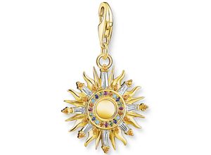 4051245551075 - Charm-Einhänger THOMAS SABO Sonne 1935-488-7 Charms goldfarben (gelbgoldfarben mehrfarbig mehrfarbig) Damen Charms Anhänger mit Glas-Keramik Stein