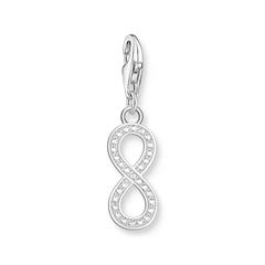 4051245573947 - Charm-Einhänger THOMAS SABO Infinity Unendlichkeitsschleife mit Zirkoniasteinen 2171-051-21 Charms bunt (silberfarben weiß weiß) Damen mit Zirkonia (synth)