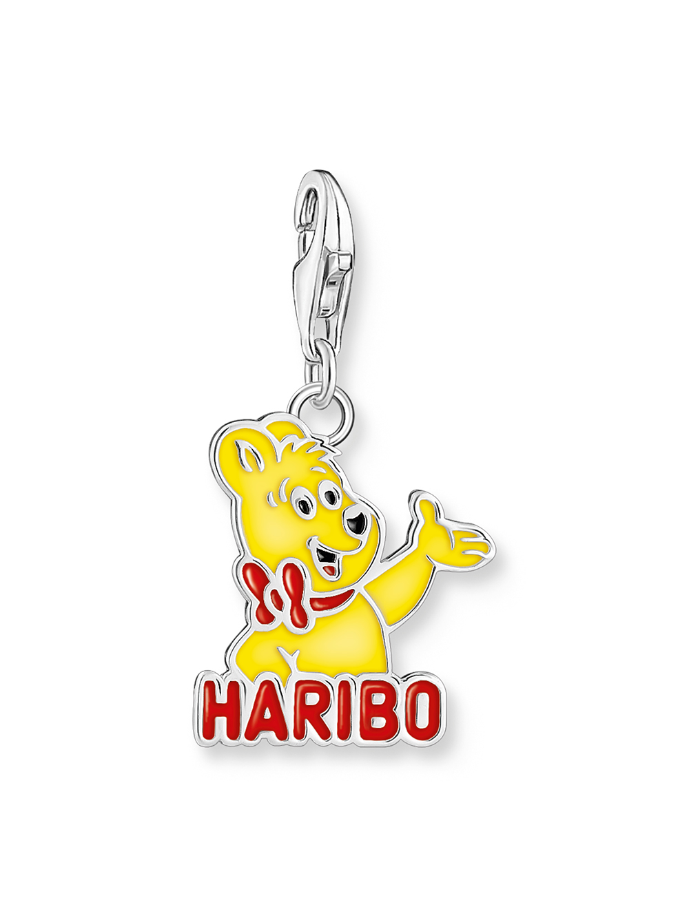 4051245578034 - Charm-Einhänger THOMAS SABO THOMAS x HARIBO Schmuck Charm Goldbär 2180-664-7 Charms bunt (silberfarben gelb schwarz rot) Damen