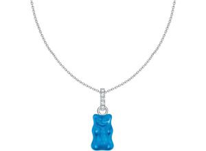 4051245578287 - Kette mit Anhänger THOMAS SABO THOMAS x HARIBO Schmuck Goldbär Blau Grün Rot Weiß Halsketten Gr 45 Silber 925 (Sterlingsilber) silberfarben (silberfarben blau weiß) Damen Ketten mit Anhänger Kristallglas Zirkonia (synth)