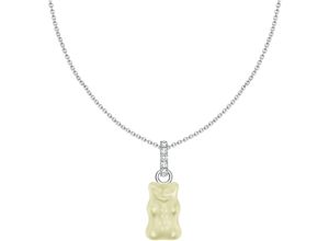 4051245578317 - Kette mit Anhänger THOMAS SABO THOMAS x HARIBO Schmuck Goldbär Blau Grün Rot Weiß Halsketten Gr 45 Silber 925 (Sterlingsilber) weiß (silberfarben weiß kristallweiß) Damen Ketten mit Anhänger Kristallglas Zirkonia (synth)