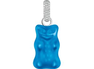 4051245578669 - Ketten-Anhänger THOMAS SABO THOMAS x HARIBO Schmuck Großer Anhänger Goldbär Blau Grün Rot Schmuckanhänger Gr Silber 925 (Sterlingsilber) 405 g blau (silberfarben blau kristallweiß kristallweiß) Damen Anhänger mit Kristallglas Zirkonia (synth)