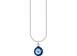 4051245581966 - Kette mit Anhänger THOMAS SABO Nazar-Auge-Anhänger KE2218-007-1-L45V Halsketten Gr 45 Silber 925 (Sterlingsilber) blau (silberfarben blau hellblau schwarz) Damen Ketten mit Anhänger