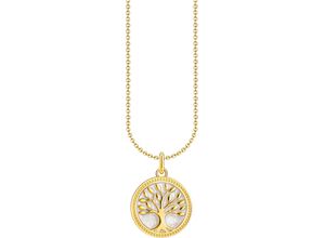 4051245581997 - Kette mit Anhänger THOMAS SABO Tree-of-Love-Anhänger KE2220-007-21-L45V KE2220-427-39-L45V Halsketten Gr 45 Silber 925 (Sterlingsilber) gelb (gelbgoldfarben) Damen Ketten mit Anhänger