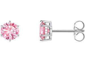 4051245590418 - Paar Ohrstecker THOMAS SABO Schmuck Silber 925 Ohrringe Solitär H2300 Gr Silber 925 (Sterlingsilber) bunt (silberfarben pink pink) Damen mit Zirkonia (synth)