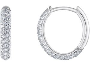 4051245591095 - Paar Creolen THOMAS SABO Schmuck Silber 925 Ohrringe CR730-051-14 Ohrringe Gr Silber 925 (Sterlingsilber) silberfarben (silberfarben kristallweiß kristallweiß) Damen mit Zirkonia (synth)