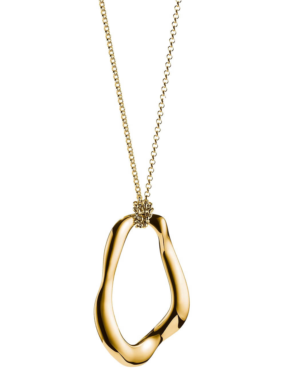 4051245607543 - KE2319-413-39-L70 Kette mit Anhänger Natural Beauty vergoldet Damen