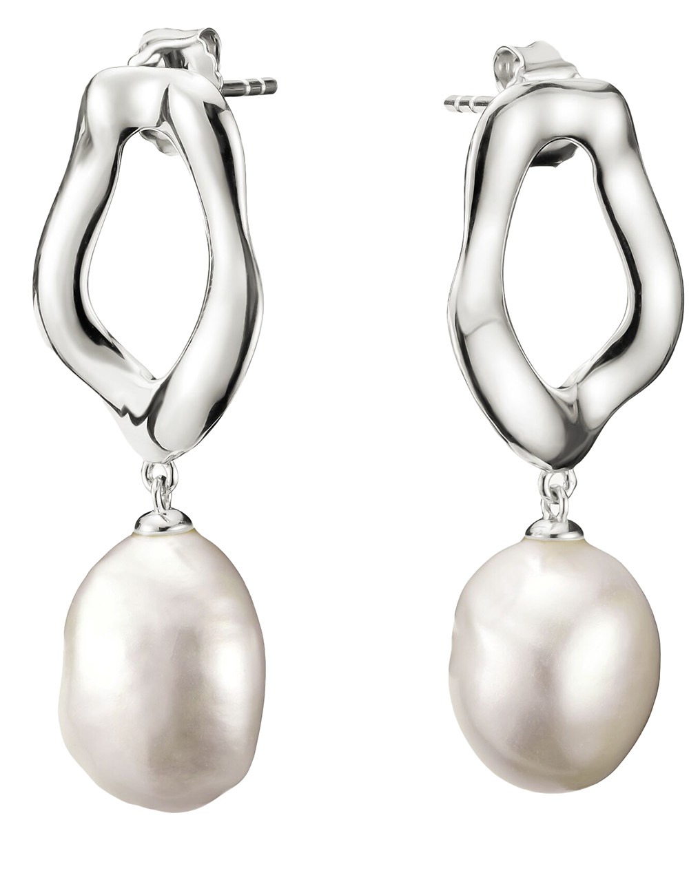 4051245607802 - H2322-082-14 Ohrringe mit Perle Natural Beauty Silber Damen