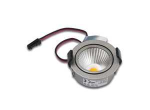 4051268127899 - LED-Einbaustrahler 5W 3000K 485lm edst mt Konv 1LED IP44 SR45-LED48WWWEDELSTAHLOPTIK - Hera