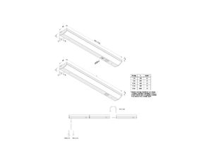 4051268190305 - LED-Unterbauleuchte ModuLite F schwarz 45 cm 3000 K Alu