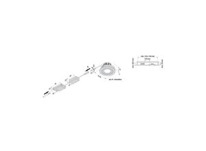 4051268244909 - LED-Einbaustrahler Eco SR 68 weiß 3000 K Ø 85 cm Aluminium