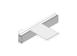 4051268251044 - LED-Wandlampe Intero-Line schwarz 120 cm Alu CCT up down