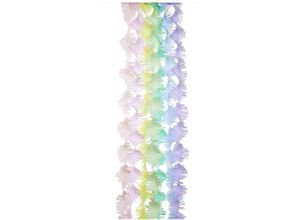 4051271221409 - Krepp Girlanden Regenbogen Pastell Mix FSC MIX 7 Stk 175 cm x 3 m inkl 2 m Kordel