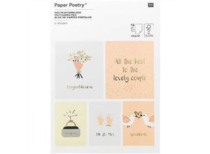 4051271396619 - Paper Poetry - Postkartenblock Hochzeit