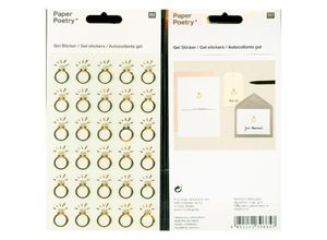 4051271396657 - Paper Poetry - Gelsticker Ringe Gold