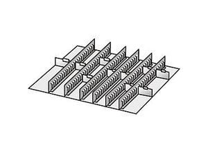 4051273630377 - Einrichtungs-Sortiment 6 Zwischenstege 10 Trennwände 75 mm Stahlblech