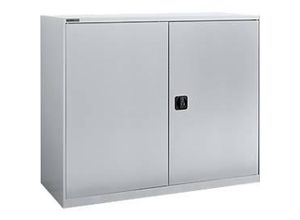 4051273635655 - Flügeltürenschrank Select MS-i 12412 Stahlblech B 1200 x T 400 x H 1215 mm 3 OH Weißaluminium bis 150 kg