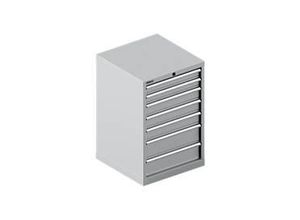 4051273655295 - Select Schubladenschrank 27-27 7 Schübe bis 75 kg B 564 x T 572 x H 850 mm weißaluminium weißaluminium