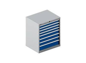 4051273658791 - Select Schubladenschrank 36-27 8 Schübe bis 75 kg B 717 x T 572 x H 850 mm weißalu enzianblau