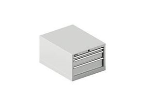 4051273665447 - Select Schubladenschrank 27-36 3 Schübe bis 75 kg B 564 x T 725 x H 400 mm lichtgrau lichtgrau