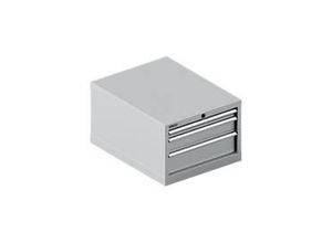 4051273665492 - Select Schubladenschrank 27-36 3 Schübe bis 75 kg B 564 x T 725 x H 400 mm weißaluminium weißaluminium