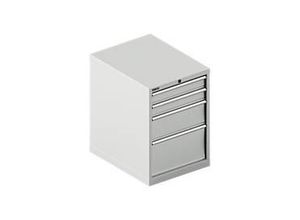 4051273667144 - Select Schubladenschrank 27-36 4 Schübe bis 75 kg B 564 x T 725 x H 800 mm lichtgrau lichtgrau