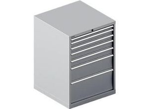 4051273682871 - Select Schubladenschrank WSK 54-36 Stahl 7 Schübe bis 200 kg B 1023 x T 725 x H 1000 mm weißaluminium weißaluminium