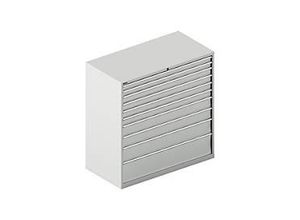 4051273688774 - Select Schubladenschrank WSK 78–36 E Stahl 10 Schübe 75 kg Traglast B 1431 mm x T 725 mm x H 1450 mm lichtgrau lichtgrau 4051273688774 - Select Schubladenschrank WSK 78–36 E Stahl 10 Schübe 75 kg Traglast B 1431 mm x T 725 mm x H 1450 mm lichtgrau lichtgrau