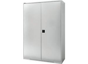 4051273791252 - Genius Flügeltürschrank FS 4 OH abschließbar 4 Fachböden bis 450 kg B 1343 mm Stahl lichtgrau RAL 7035 lichtgrau RAL 7035