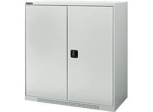 4051273791573 - Genius Flügeltürschrank FS 3 OH abschließbar 2 Fachböden bis 450 kg B 1055 mm Stahl lichtgrau RAL 7035 lichtgrau RAL 7035