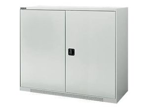 4051273791634 - Genius Flügeltürschrank FS 3 OH abschließbar 2 Fachböden bis 450 kg B 1343 mm Stahl lichtgrau RAL 7035 lichtgrau RAL 7035