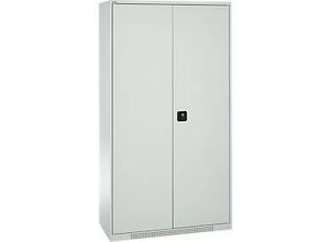 4051273792938 - Genius Materialschrank FS 5 OH abschließbar Lochrasterwände 3 Fachböden bis 450 kg B 1055 x T 520 x H 1950 mm lichtgrau lichtgrau