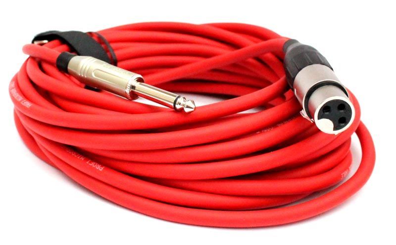 4051344036916 - Mikrofonkabel Amphenol XLR female  63mm Klinkenstecker 10 Meter rot