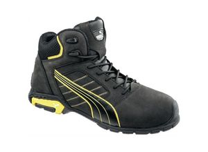 4051428040174 - Puma Safety Shoes - puma Safety Amsterdam Mid 632240-41 Sicherheitsstiefel S3 Schuhgröße (eu) 41 Schwarz Gelb 1 St