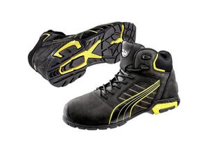 4051428040181 - Puma Safety Shoes - puma Safety Amsterdam Mid 632240-42 Sicherheitsstiefel S3 Schuhgröße (eu) 42 Schwarz Gelb 1 St