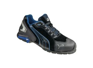 4051428045872 - Puma Safety Shoes - Sicherheitsschuh Rio Black Low Größe 44 schwarz blau Schuhweite 11 S3L fo sr 203452022 Veloursleder