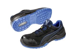 4051428057356 - Sicherheitsschuh Argon Blue Low Größe 42 schwarz blau Schuhweite 11 S3 esd src en iso 20345 geöltes Nubukleder