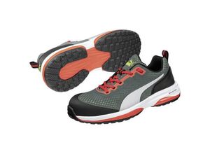 4051428090216 - PUMA Speed Green Low 644500642000036 ESD Sicherheitshalbschuh S1P Schuhgröße (EU) 36 Grau Rot Weiß 1 Paar