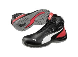 4051428096768 - PUMA Touring Black Mid 632610200000036 ESD Sicherheitsstiefel S3 Schuhgröße (EU) 36 Schwarz Weiß Rot 1 Paar