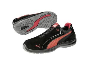 4051428098502 - PUMA Touring Black Suede Low 643440200000046 ESD Sicherheitshalbschuh S3 Schuhgröße (EU) 46 Schwarz Rot 1 Paar