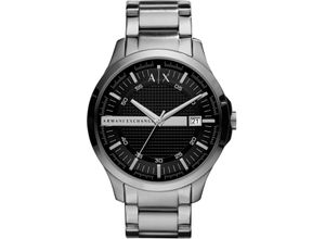 4051432506840 - Quarzuhr ARMANI EXCHANGE AX2103 Armbanduhren silberfarben Herren Hochzeitsmode Armbanduhr Herrenuhr Datum analog