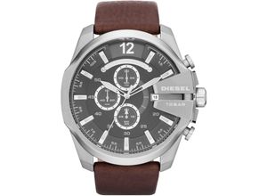 4051432943508 - Chronograph DIESEL MEGA CHIEF DZ4290 Armbanduhren braun (dunkelbraun) Herren Hochzeitsmode Quarzuhr Armbanduhr Herrenuhr Stoppfunktion Lederarmband