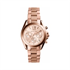 4051432966279 - Chronograph MICHAEL KORS MINI BRADSHAW MK5799 Armbanduhren goldfarben (roségoldfarben) Damen Quarzuhren Quarzuhr Armbanduhr Damenuhr Stoppfunktion Datum analog