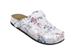 4051536032221 - AWC bequeme Damen Tiefbett Berufsclogs mit Muster Blumen1 39